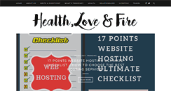 Desktop Screenshot of healthloveandfire.com