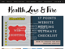 Tablet Screenshot of healthloveandfire.com